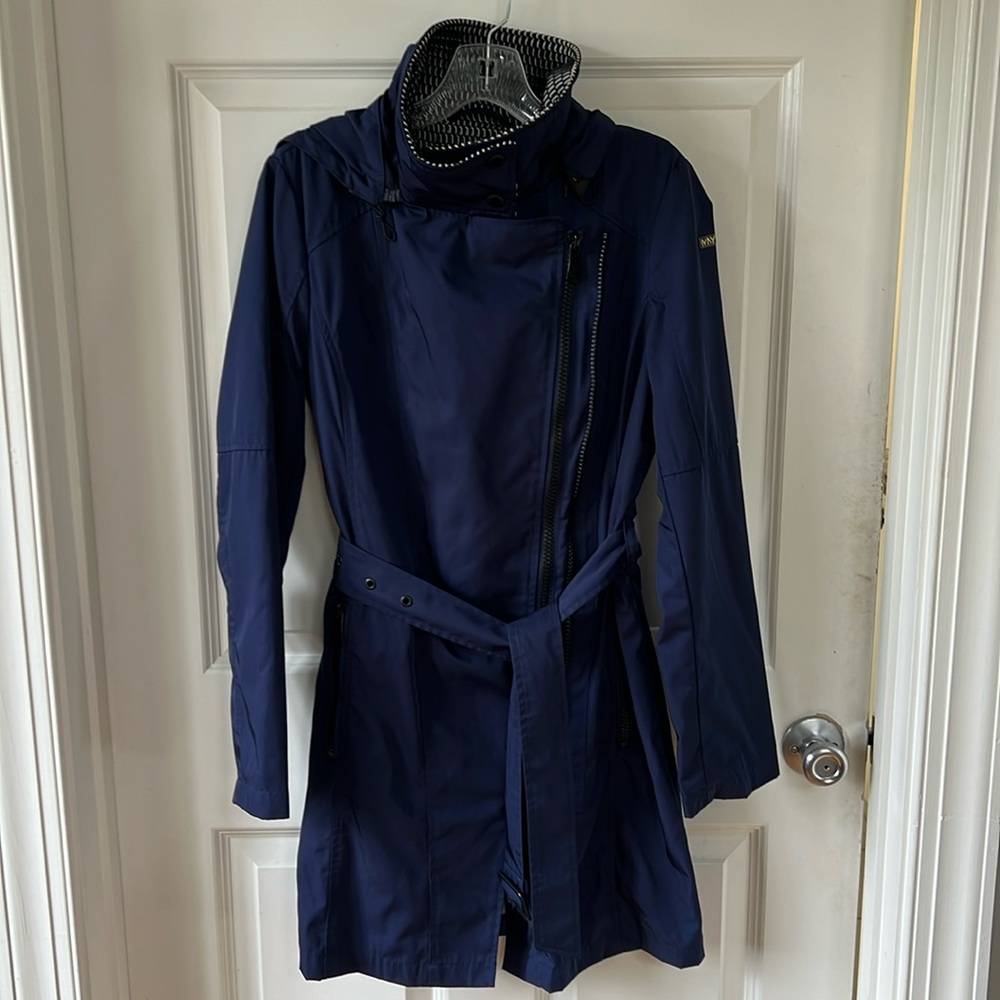 Marc New York by Andrew Marc hooded navy rain jacket